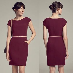 NWT M.M. Lafleur The Nisa Dress Claret